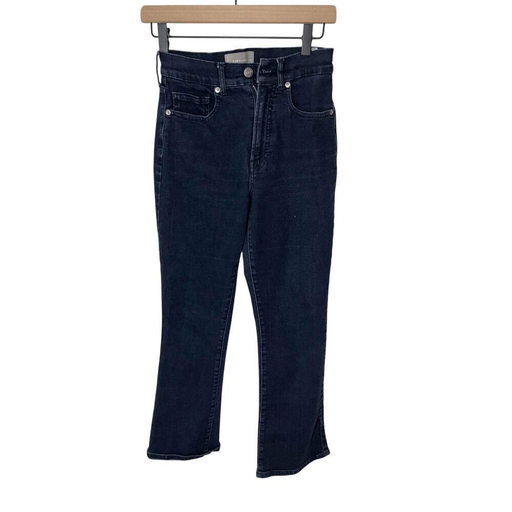 Everlane Authentic Stretch Slim BootCut Dark Wash Jeans Sz 26 Rodeo Cowboy